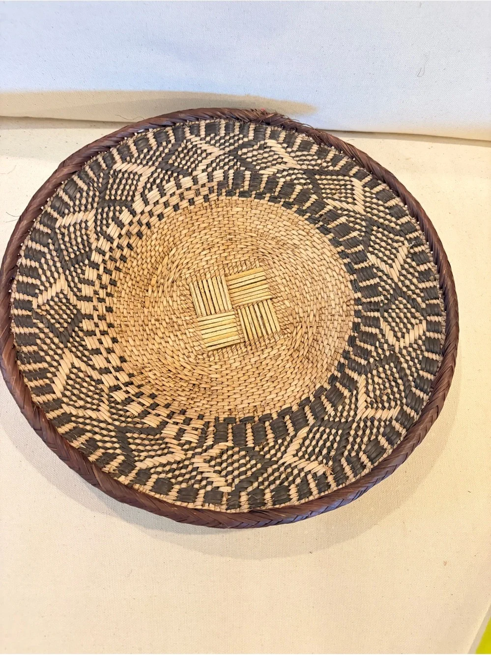 NEW Africa Woven Basket. Made by the Binga people of Zambia/Zimbabwe